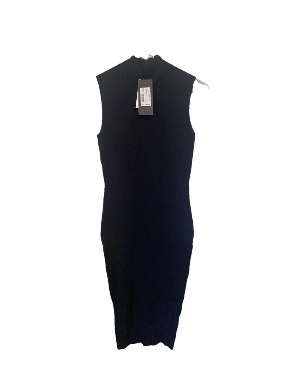Marciano NWT Women’s Cave Navy Sleevless Ribbed Sweater Dress bodycon Midi Gwen